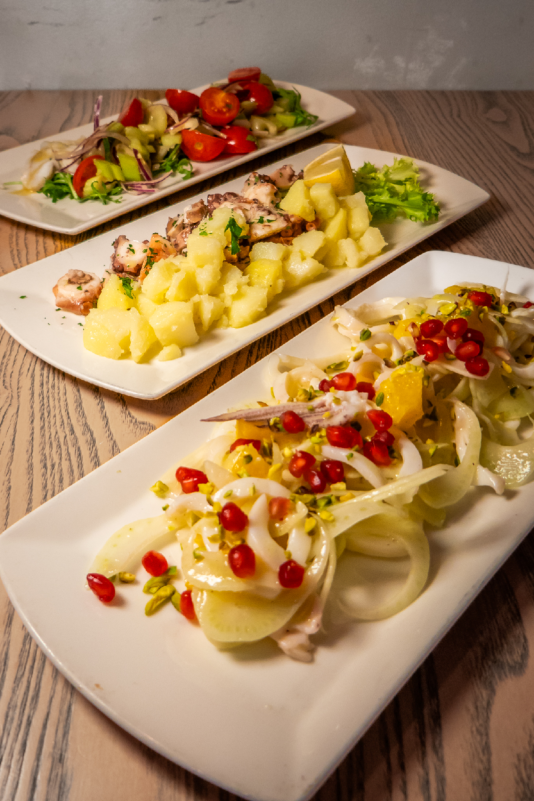 Degustazione antipasti di mare ristorante By Night